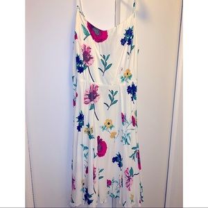 White floral print dress
